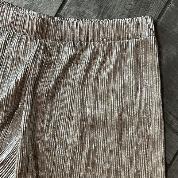 NWT Victoria’s secret pleated metallic silver Shorty shorts women’s small new - Picture 2 of 4